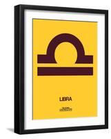 Libra Zodiac Sign Brown-NaxArt-Framed Art Print