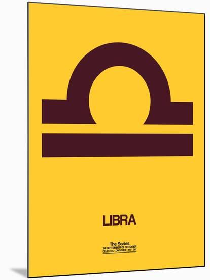 Libra Zodiac Sign Brown-NaxArt-Mounted Art Print