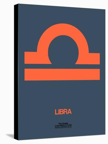 Libra Zodiac Sign Orange-NaxArt-Stretched Canvas