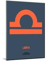 Libra Zodiac Sign Orange-NaxArt-Mounted Art Print