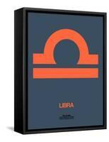 Libra Zodiac Sign Orange-NaxArt-Framed Stretched Canvas