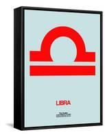 Libra Zodiac Sign Red-NaxArt-Framed Stretched Canvas