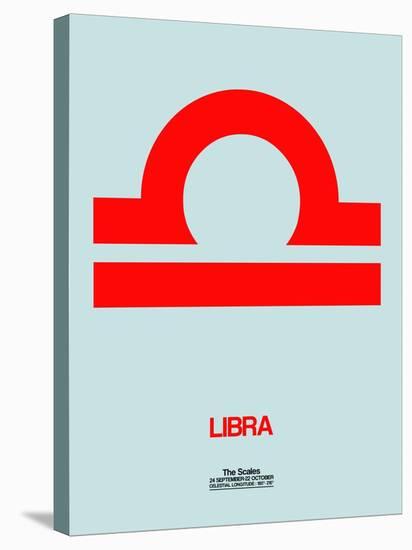 Libra Zodiac Sign Red-NaxArt-Stretched Canvas