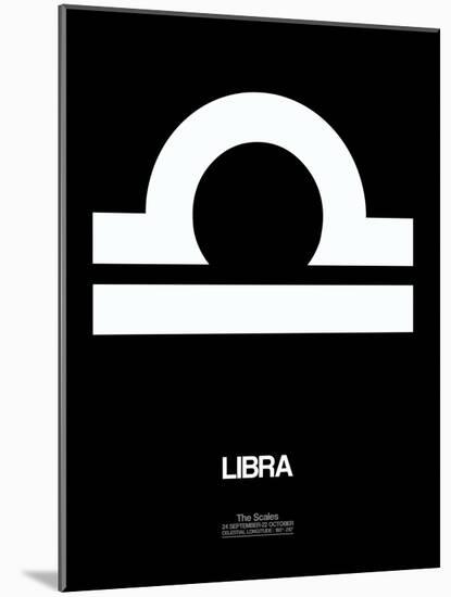 Libra Zodiac Sign White-NaxArt-Mounted Art Print