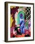 Library, 2021 (Acrylic on Panel)-Tsz Kam-Framed Giclee Print