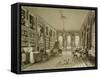 Library as Sitting Room, Cassiobury Park, 1815, London, 1837-August Welby North Pugin-Framed Stretched Canvas