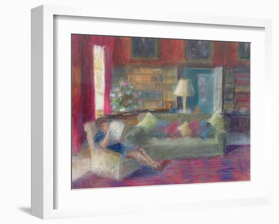 Library at Thorpeperrow-Karen Armitage-Framed Giclee Print