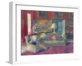 Library at Thorpeperrow-Karen Armitage-Framed Giclee Print