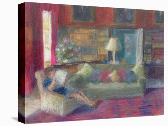 Library at Thorpeperrow-Karen Armitage-Stretched Canvas