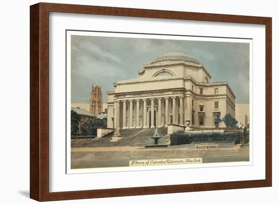 Library, Columbia University, New York City-null-Framed Art Print