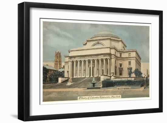 Library, Columbia University, New York City-null-Framed Art Print