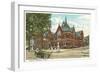 Library, Danbury, Connecticut-null-Framed Art Print