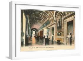 Library, Fontainbleau, France-null-Framed Art Print