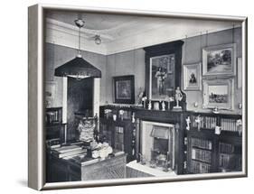 'Library of Captain Harvey, Hampstead', c1903-Frank William Brookman-Framed Photographic Print
