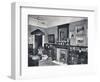 'Library of Captain Harvey, Hampstead', c1903-Frank William Brookman-Framed Photographic Print