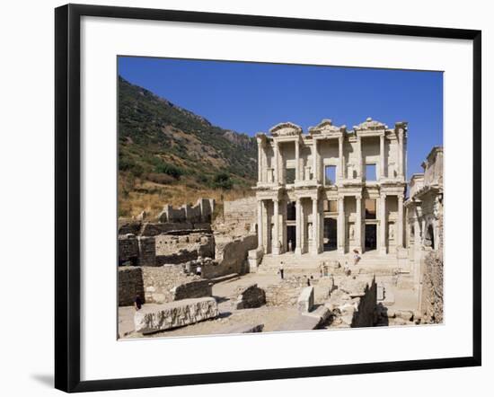 Library of Celsus, Ephesus, Anatolia, Turkey, Eurasia-Michael Short-Framed Photographic Print