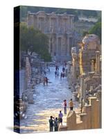 Library of Celsus, Ephesus, Turkey-Neil Farrin-Stretched Canvas