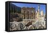 Library of Celsus, Roman Ruins of Ancient Ephesus, Near Kusadasi-Eleanor Scriven-Framed Stretched Canvas