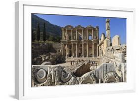 Library of Celsus, Roman Ruins of Ancient Ephesus, Near Kusadasi-Eleanor Scriven-Framed Photographic Print