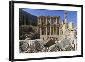 Library of Celsus, Roman Ruins of Ancient Ephesus, Near Kusadasi-Eleanor Scriven-Framed Photographic Print