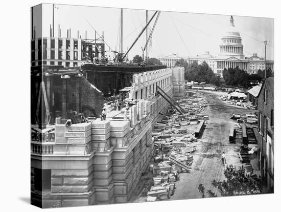 Library of Congress under Construction-null-Stretched Canvas