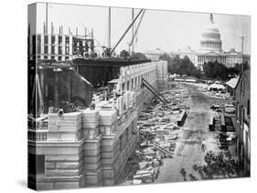 Library of Congress under Construction-null-Stretched Canvas