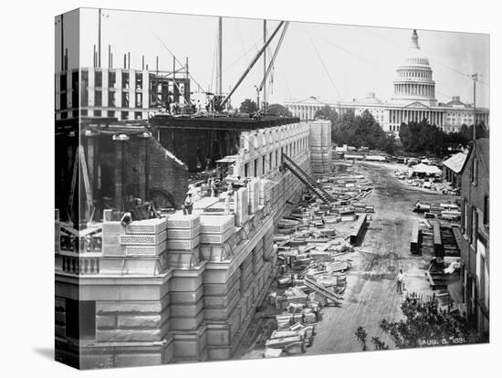 Library of Congress under Construction-null-Stretched Canvas