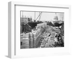 Library of Congress under Construction-null-Framed Photographic Print