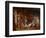 Library Scene, Late 19Th Century (Oil on Panel)-Johann Hamza-Framed Giclee Print