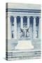 Library, Statue, Columbia University, New York City-null-Stretched Canvas