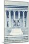 Library, Statue, Columbia University, New York City-null-Mounted Premium Giclee Print