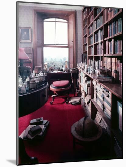 Library Study of Famed Naturalist Charles Darwin-Mark Kauffman-Mounted Photographic Print