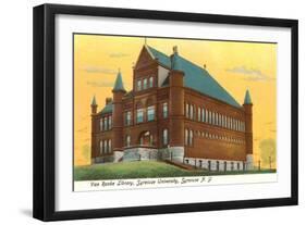 Library, Syracuse University, New York-null-Framed Art Print