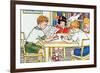 Library Time-Julia Letheld Hahn-Framed Art Print