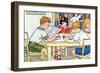 Library Time-Julia Letheld Hahn-Framed Art Print