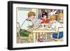 Library Time-Julia Letheld Hahn-Framed Art Print