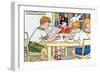 Library Time-Julia Letheld Hahn-Framed Art Print