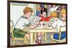 Library Time-Julia Letheld Hahn-Framed Art Print