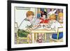 Library Time-Julia Letheld Hahn-Framed Premium Giclee Print