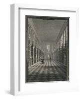 Library, Trinity College, Cambridge, c1820. Artists: James Sargant Storer, Henry Sargant Storer-Henry Sargant Storer-Framed Giclee Print