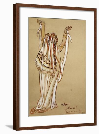 Libuse, Costume for Libuse, Opera-Bedrich Smetana-Framed Giclee Print