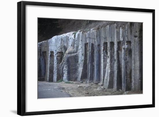 Libya, Cyrene, Archaeological Site, Greek Necropolis-null-Framed Giclee Print