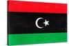 Libya Flag Design with Wood Patterning - Flags of the World Series-Philippe Hugonnard-Stretched Canvas