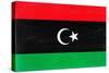 Libya Flag Design with Wood Patterning - Flags of the World Series-Philippe Hugonnard-Stretched Canvas