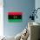 Libya Flag Design with Wood Patterning - Flags of the World Series-Philippe Hugonnard-Art Print displayed on a wall
