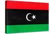 Libya Flag Design with Wood Patterning - Flags of the World Series-Philippe Hugonnard-Stretched Canvas