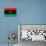 Libya Flag Design with Wood Patterning - Flags of the World Series-Philippe Hugonnard-Art Print displayed on a wall