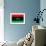 Libya Flag Design with Wood Patterning - Flags of the World Series-Philippe Hugonnard-Framed Art Print displayed on a wall