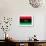 Libya Flag Design with Wood Patterning - Flags of the World Series-Philippe Hugonnard-Framed Art Print displayed on a wall
