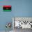 Libya Flag Design with Wood Patterning - Flags of the World Series-Philippe Hugonnard-Mounted Art Print displayed on a wall